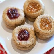 gluten free vegan thumbprint cookies