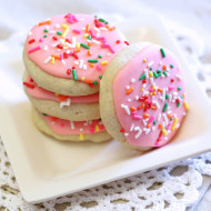 gluten free vegan soft frosted sugar cookies