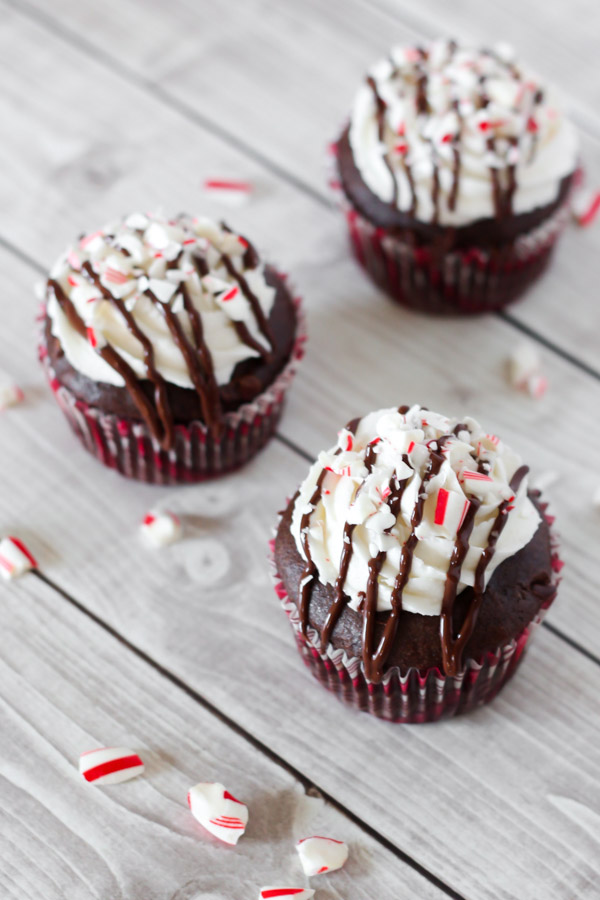 gluten free vegan chocolate peppermint cupcakes - Sarah Bakes Gluten Free