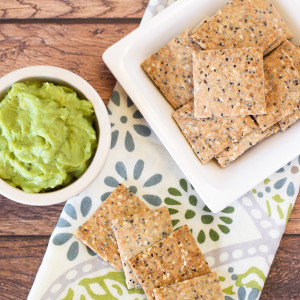 gluten free vegan seeded crackers