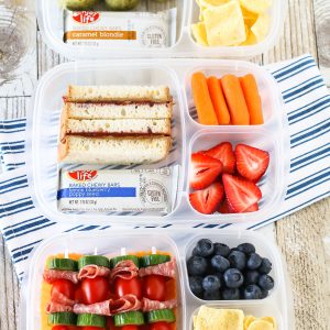 Easy Allergen Free School Lunches. 3 allergen free lunch ideas, featuring Enjoy Life Baked Chewy Bars!