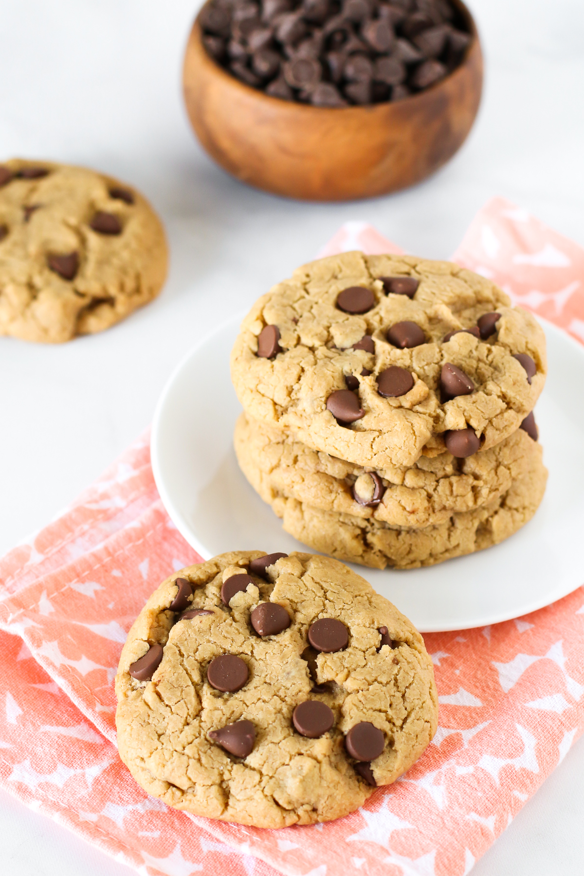 gluten free vegan peanut butter chocolate chip cookies - Sarah Bakes ...